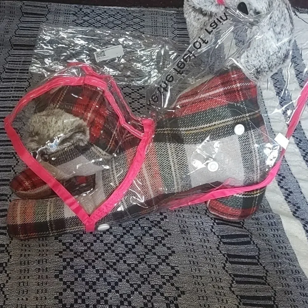 Pet Clear Pink raincoat‎ Nip 🌈5 for $25